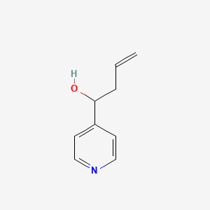 molecular formula C9H11NO B8342325 1-(4-Pyridyl)-3-butene-1-ol 