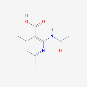 molecular formula C10H12N2O3 B8342345 2-Acetylamino-4,6-dimethylnicotinic acid 