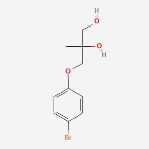 molecular formula C10H13BrO3 B8342406 3-(4-Bromophenoxy)-2-methylpropane-1,2-diol 