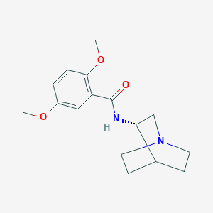 molecular formula C16H22N2O3 B8342414 (S)-2,5-dimethoxy-N-(quinuclidin-3-yl)benzamide 