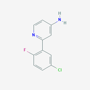 2-(5-Chloro-2-fluorophenyl)pyridin-4-amine