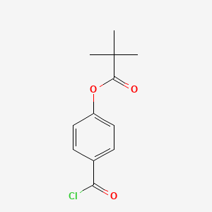 molecular formula C12H13ClO3 B8342489 4-Pivaloyloxybenzoyl chloride 