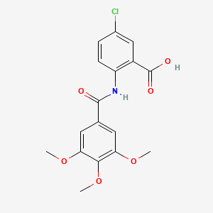 molecular formula C17H16ClNO6 B8342559 N-(3,4,5-trimethoxybenzoyl)-5-chloroanthranilic acid 