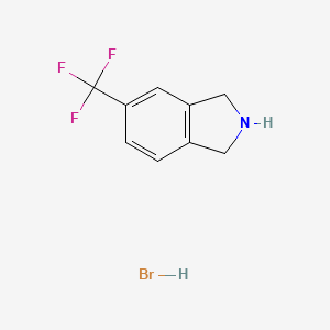 molecular formula C9H9BrF3N B8342564 5-(Trifluoromethyl)isoindoline hydrobromide 