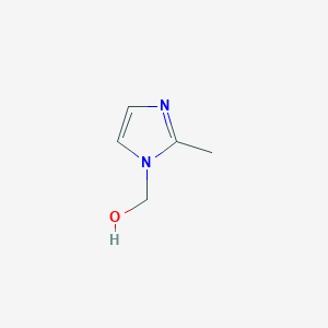 molecular formula C5H8N2O B8342625 1-(hydroxymethyl)-2-methyl-1H-imidazole 