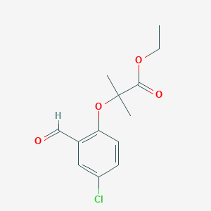 2-(4-Chloro-2-formyl-phenoxy)-2-methyl-propionic acid ethyl ester