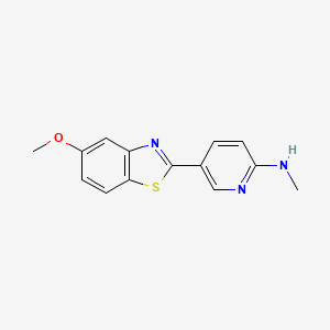 5-(5-methoxy-1,3-benzothiazol-2-yl)-N-methylpyridin-2-amine