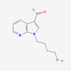 molecular formula C12H14N2O2 B8342650 1-(4-Hydroxybutyl)-7-azaindole-3-carboxaldehyde 