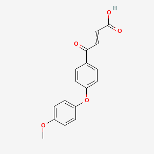 4-[4-(4-Methoxyphenoxy)phenyl]-4-oxobut-2-enoic acid