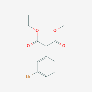 molecular formula C13H15BrO4 B8342877 Diethyl 2-(3-bromophenyl)propanedioate 