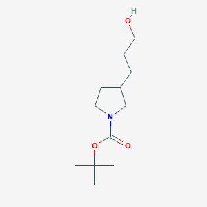 3-[1-(tert-Butoxycarbonyl)-3-pyrrolidinyl]-1-propanol