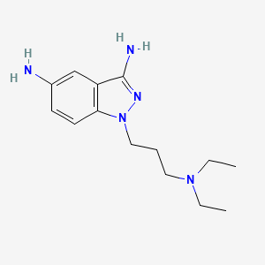 1-[3-(Diethylamino)propyl]-1H-indazole-3,5-diamine