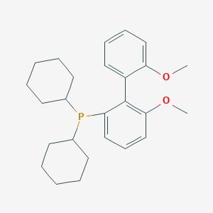 molecular formula C26H35O2P B8343025 2-Dicyclohexylphosphino-2'6-dimethoxybiphenyl 