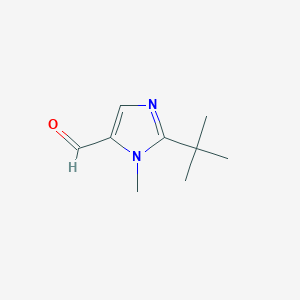 molecular formula C9H14N2O B8343074 2-tert-Butyl-3-methyl-3H-imidazole-4-carbaldehyde 