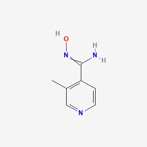 molecular formula C7H9N3O B8343097 N-hydroxy-3-methylisonicotinimidamide 
