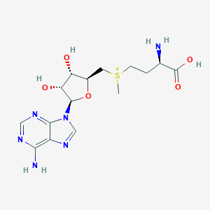 molecular formula C15H23N6O5S+ B083431 [(3S)-3-氨基-4-羟基-4-氧代丁基]-[[(2S,3S,4R,5R)-5-(6-氨基嘌呤-9-基)-3,4-二羟基氧杂环-2-基]甲基]-甲硫鎓 CAS No. 14031-35-7