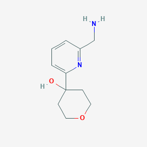 6-(4-Hydroxytetrahydropyran-4-yl)pyridine-2-methanamine