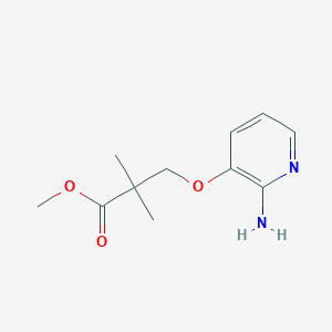 Methyl 2,2-dimethyl-3-(2-aminopyridin-3-yloxy)propanoate