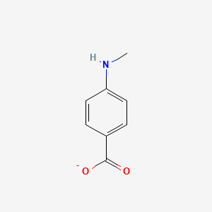 molecular formula C8H8NO2- B8343159 4-(Methylamino)benzoate 