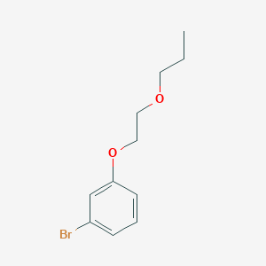 molecular formula C11H15BrO2 B8343186 1-Bromo-3-(2-propoxyethoxy)benzene 