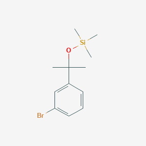 molecular formula C12H19BrOSi B8343231 [1-(3-Bromo-phenyl)-1-methyl-ethoxy]-trimethylsilane 