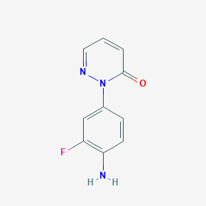 molecular formula C10H8FN3O B8343244 2-(4-Amino-3-fluoro-phenyl)-2H-pyridazin-3-one 