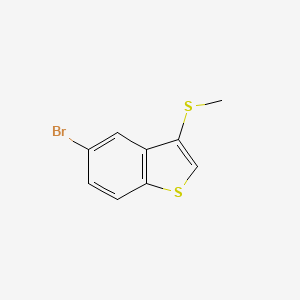 molecular formula C9H7BrS2 B8343247 5-Bromo-3-methylthiobenzo[b]thiophene 