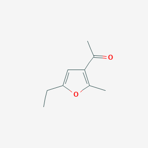 molecular formula C9H12O2 B8343309 5-Ethyl-2-methyl-3-furyl methyl ketone 