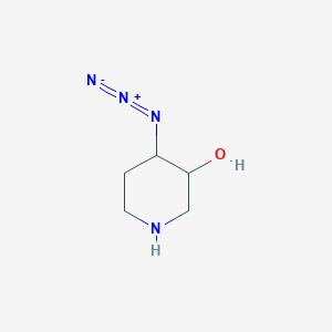 molecular formula C5H10N4O B8343386 4-Azidopiperidin-3-ol 