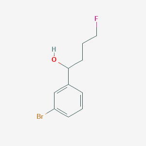 molecular formula C10H12BrFO B8343412 1-(3-Bromophenyl)-4-fluorobutan-1-ol 