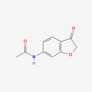 molecular formula C10H9NO3 B8343415 N-(3-Oxo-2,3-dihydrobenzofuran-6-yl)acetamide 