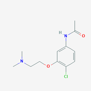 molecular formula C12H17ClN2O2 B8343429 N-[4-chloro-3-(2-dimethylamino-ethoxy)-phenyl]-acetamide 