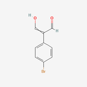 molecular formula C9H7BrO2 B8343445 2-(4-Bromo-phenyl)-3-hydroxy-propenal 