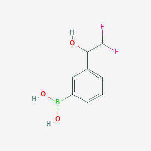 molecular formula C8H9BF2O3 B8343462 3-(2,2-Difluoro-1-hydroxyethyl)phenylboronic acid 