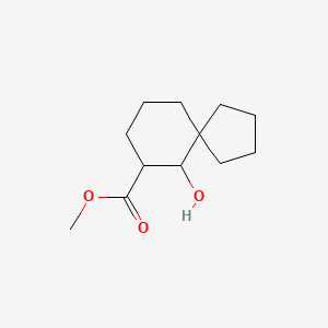 molecular formula C12H20O3 B8343510 6-Hydroxy-spiro[4.5]decane-7-carboxylic acid methyl ester 