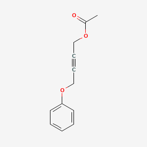 molecular formula C12H12O3 B8343511 4-Phenoxy-2-butynyl acetate 