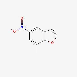 molecular formula C9H7NO3 B8343546 7-Methyl-5-nitrobenzofuran 