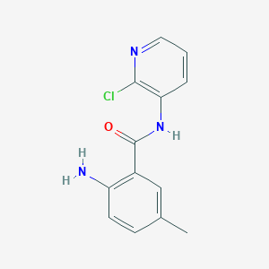 molecular formula C13H12ClN3O B8343551 2-amino-N-(2-chloropyridin-3-yl)-5-methylbenzamide 