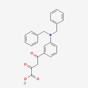 4-[3-(Dibenzylamino)phenyl]-2,4-dioxobutanoic acid