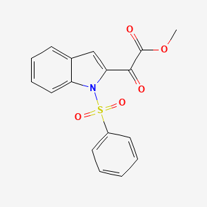 Methyl oxo(1-(phenylsulfonyl)-1H-indol-2-yl)acetate