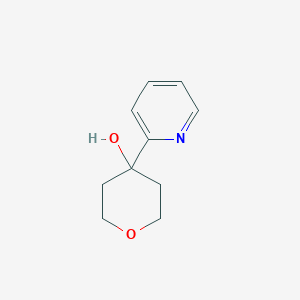 molecular formula C10H13NO2 B8343655 2-(4-Hydroxytetrahydropyran-4-yl)pyridine 