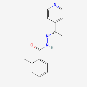 molecular formula C15H15N3O B8343710 2-Methylbenzoic acid [1-(4-pyridinyl)ethylidene]hydrazide 