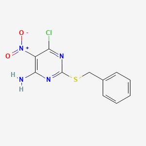 6-Chloro-5-nitro-2-[(phenylmethyl)thio]-4-pyrimidinamine