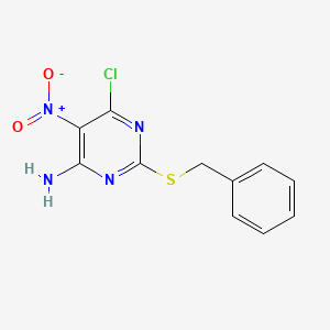 2-(Benzylthio)-6-chloro-5-nitropyrimidin-4-amine