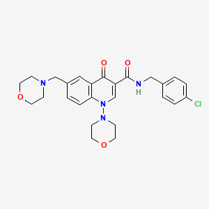 molecular formula C26H29ClN4O4 B8343749 Jjy8ryh7J4 CAS No. 281651-76-1