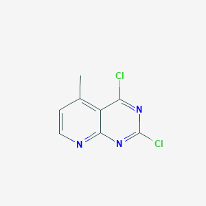 molecular formula C8H5Cl2N3 B8343750 2,4-Dichloro-5-methyl-pyrido[2,3-d]pyrimidine 