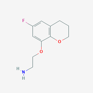 molecular formula C11H14FNO2 B8343770 2-(6-Fluorochroman-8-yloxy)ethylamine 