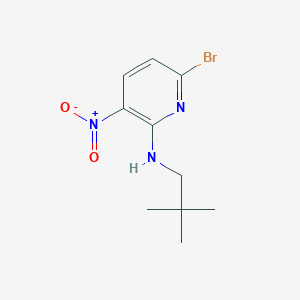 molecular formula C10H14BrN3O2 B8343823 2-(2,2-Dimethylpropylamino)-3-nitro-6-bromopyridine 