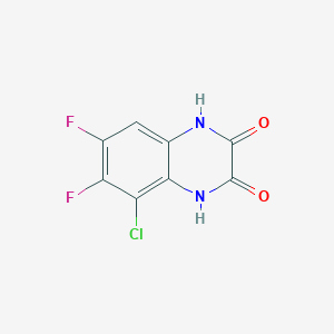 molecular formula C8H3ClF2N2O2 B8343832 5-Chloro-6,7-difluoro-1,4-dihydro-2,3-quinoxalinedione 