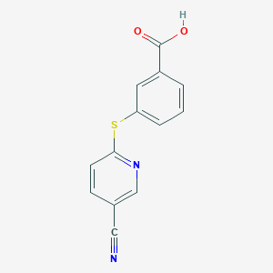 3-(5-Cyano-pyridin-2-ylsulfanyl)-benzoic acid